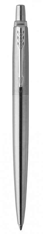 Подарочный набор: Шариковая ручка Parker Jotter Essential, St. Steel СT и Ежедневник  недатированный, серый