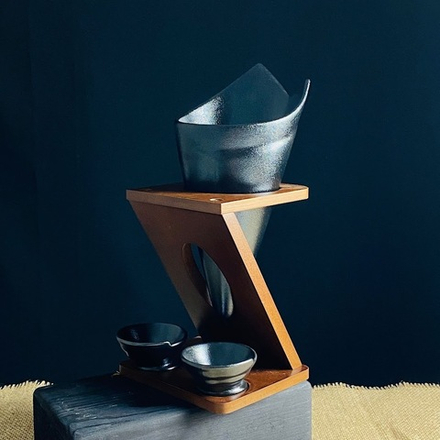 Lenardi 235-103 Блюдо для подачи картофеля фри с соусниками 3пр. на подставке TROPICAL в под.уп.(х12)Фарфор