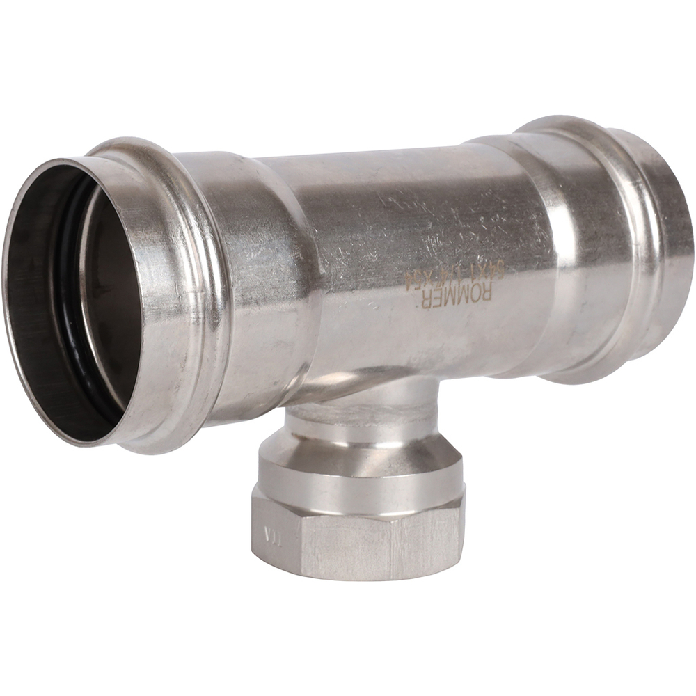 ROMMER Тройник с ВР 54x1 1/4" из нержавеющей стали прессовой