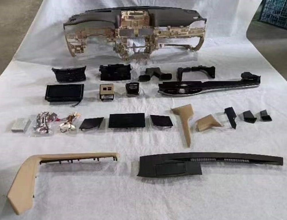 Магнитола + пластик для обновления салона Lexus LX570 2007-2015 в рестайлинг 2016-2021 - Carmedia DAFT-2770-S10 монитор 12.3" на Android 10, Carplay, 4G-SIM слот, 6/128ГБ