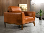 Кресло из кожи KF1016-1P /5036 светло-коричневое