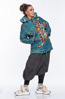 Двусторонняя куртка «Витражи», по мотивам живописи Тани МакКабе