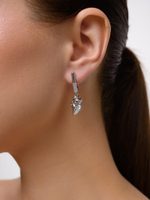 Серьги "Shell stick shine" Silver