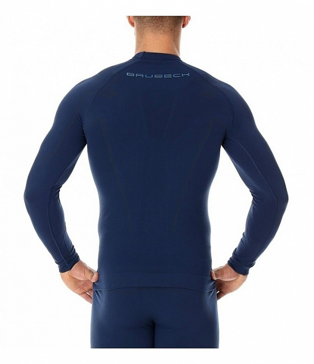 Футболка дл. рукав BRUBECK THERMO NILIT HEAT man blue 2XL