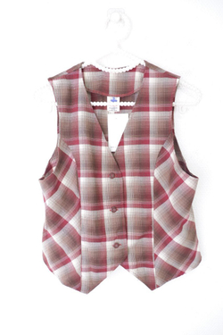 Жилетка в клетку на 13 лет