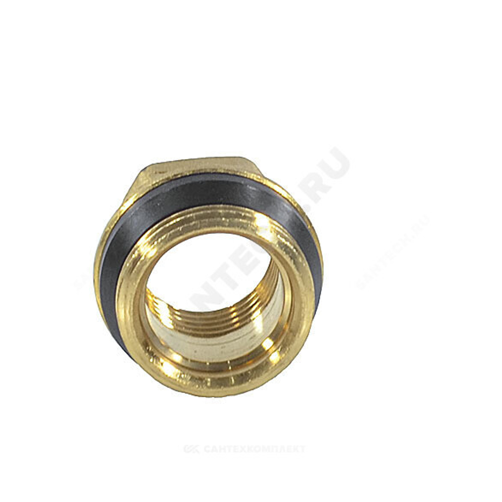 Переход латунь Ду 32х20 (1 1/4"х3/4") с герметичной прокладкой НР/ВР R593D Giacomini R593DY007
