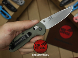 Нож Benchmade 556 Griptilian Mini - зеленый нейлон, клинок стоунвош RK/Н36