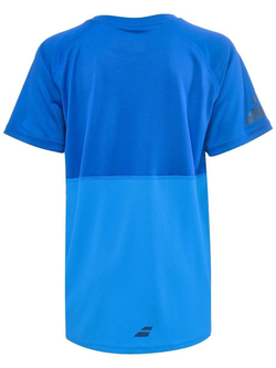 Футболка для мальчика теннисная Babolat Play Crew Neck Tee Boy - blue aster