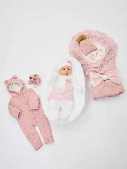 Комплект на выписку для новорожденного утепленный