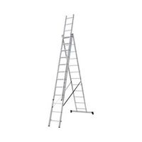 Лестница трехсекционная 14 ступеней алюминиевая
