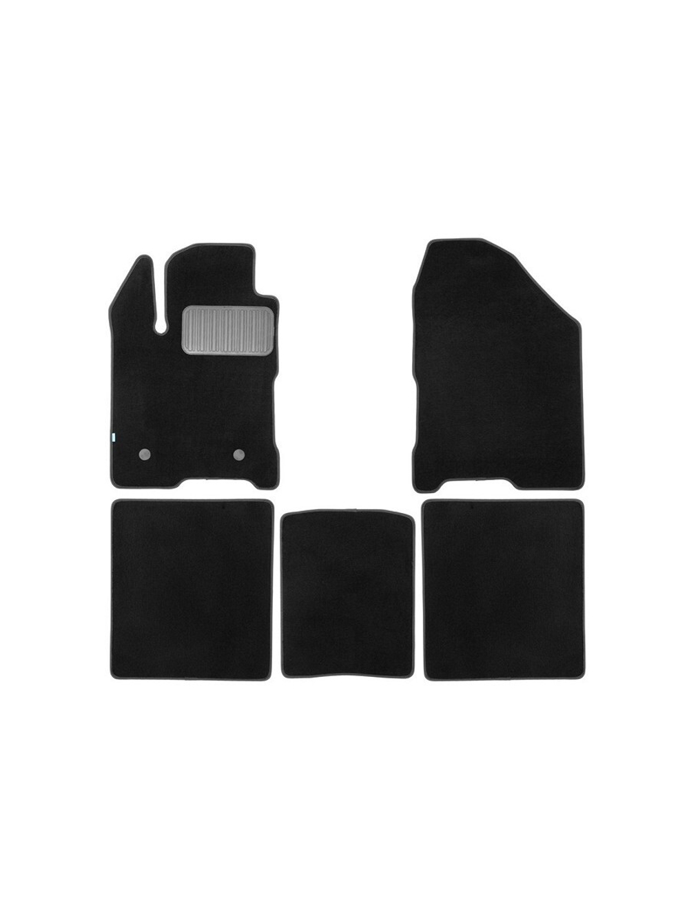 Коврики ворсовые для LADA (ВАЗ) Aura 2024 - н.в. Седан - 5 шт. коврики текстильные в салон KLEVER05.A71266.110KH