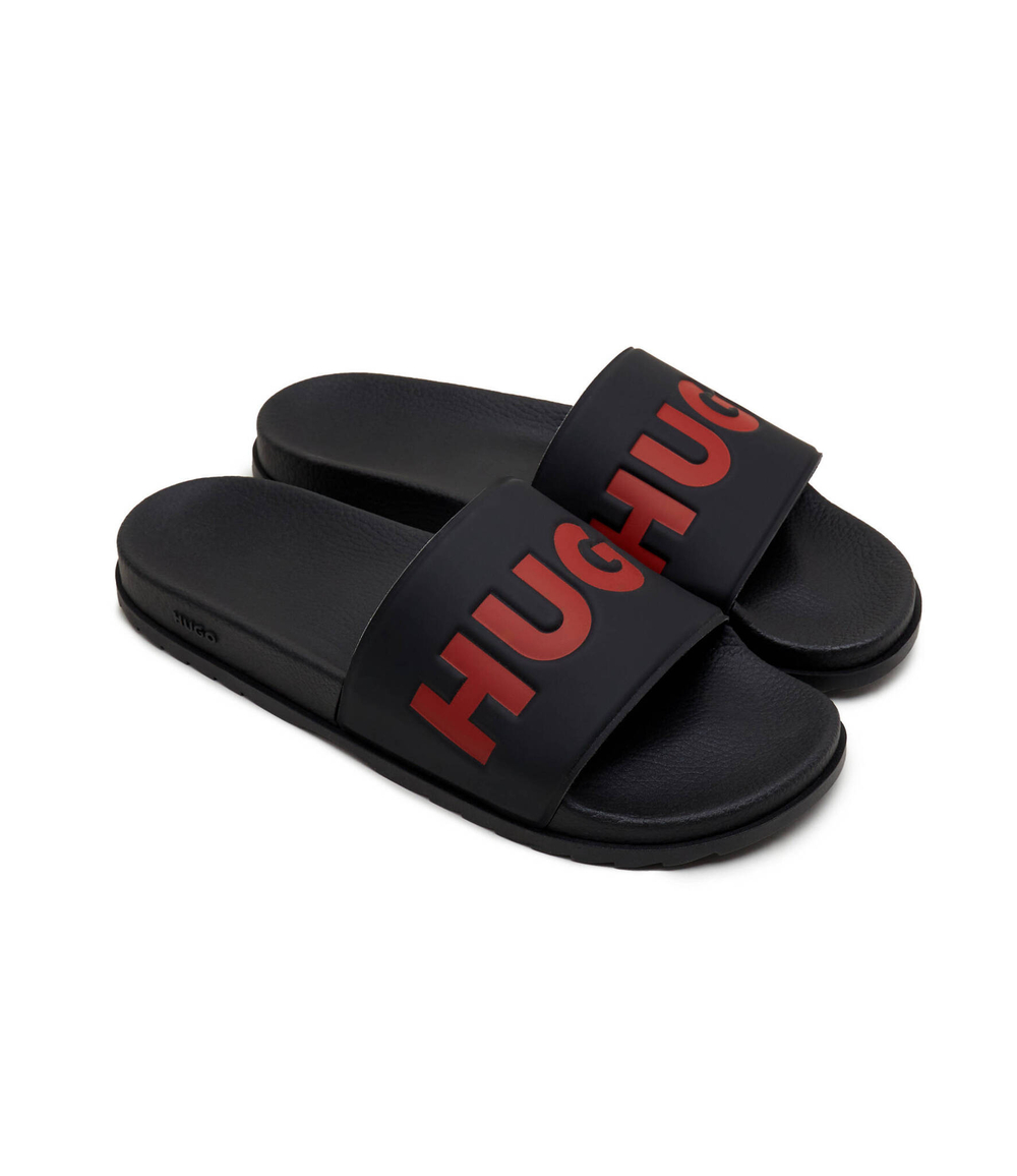 Шлепанцы Match_it_Slid_rblg_N HUGO - черный(50498352)