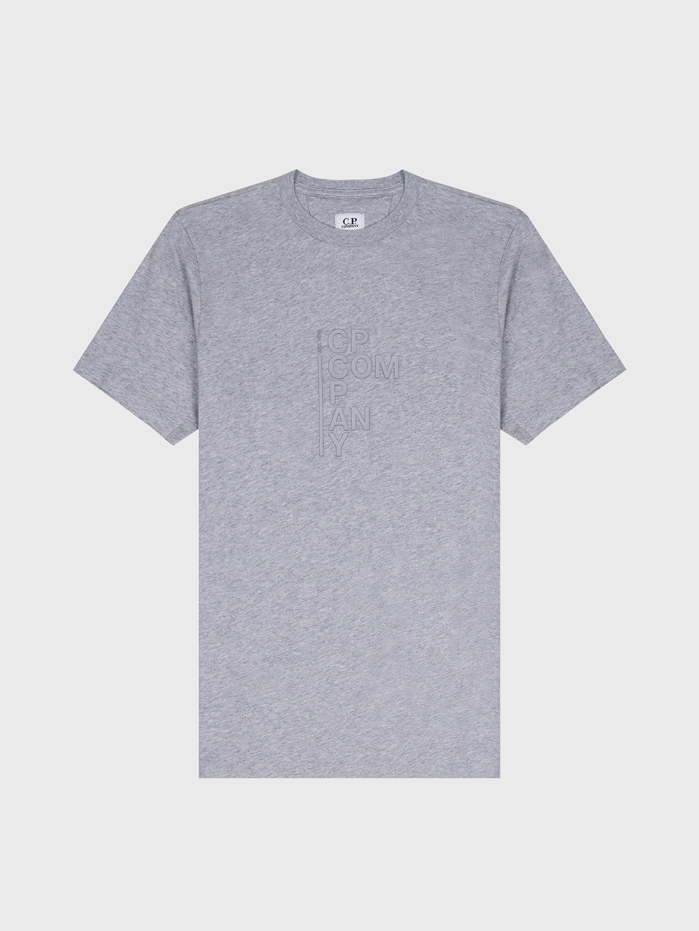 Футболка C.P. Company 30/1 Jersey Vertical Logo Gray