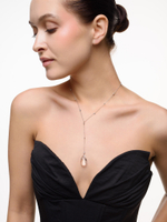 Колье "Big crystal" Silver