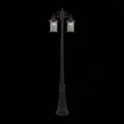 SL080.425.02 Светильник уличный наземный ST-Luce Темный кофе/Прозрачный, Темный кофе E27 2*100W LASTERO
