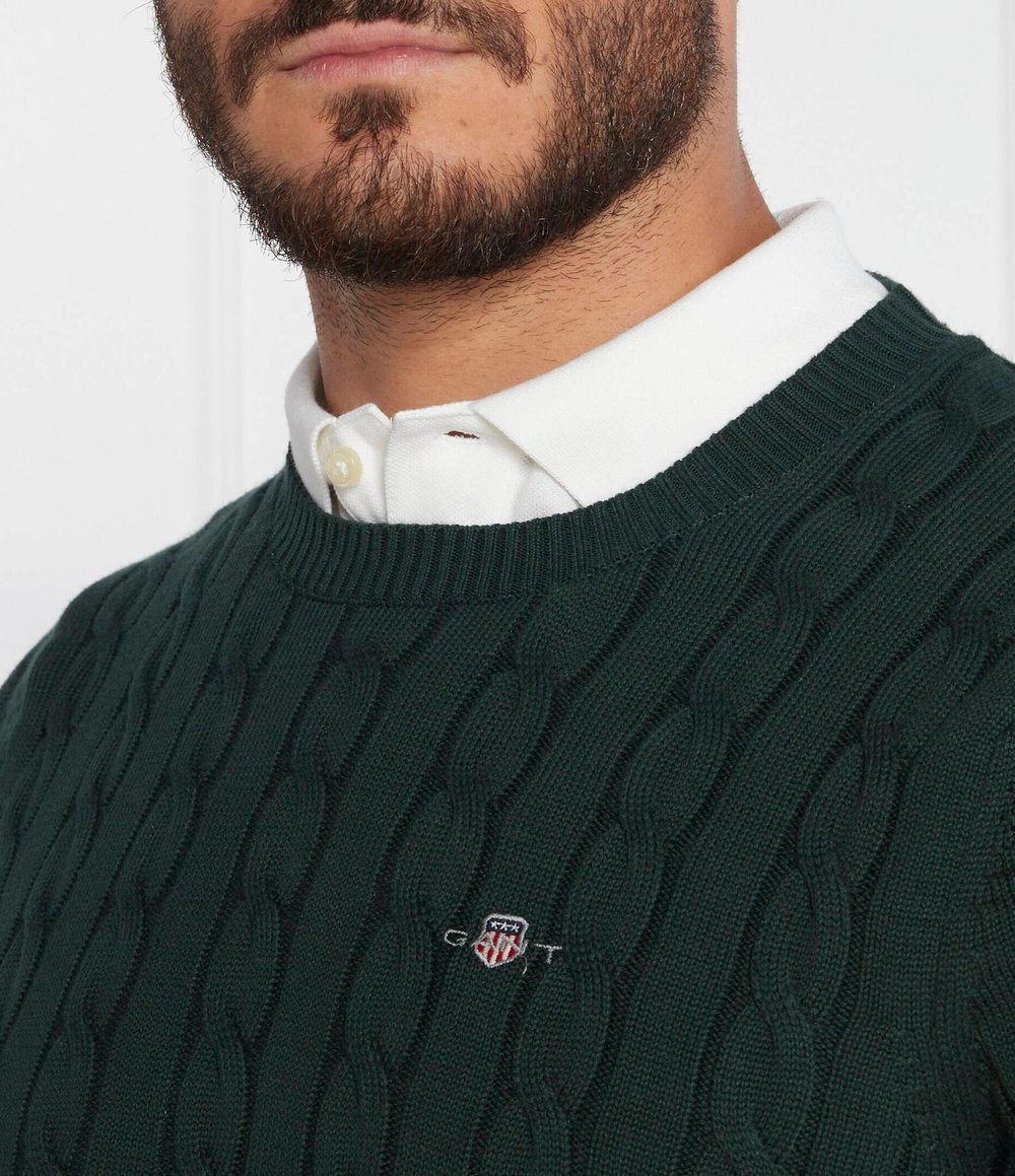 Свитер Gant - темно-зеленый(8050601)