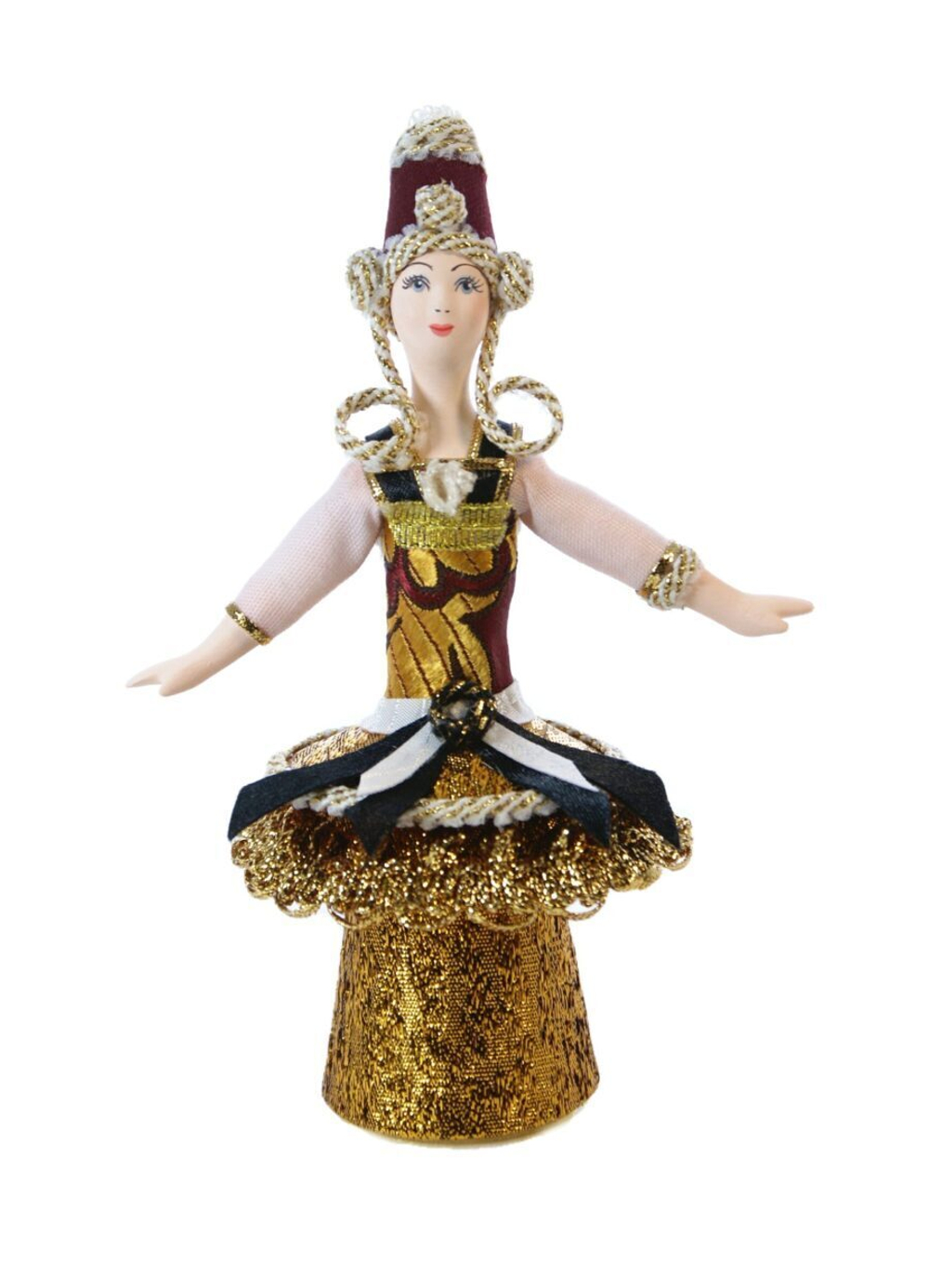 Кукла-шкатулка в костюме по балетным мотивам Бакста