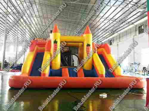 Батут "Морковка" с бассейном