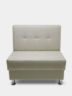 Стильный компактный диван Фабрики ОНИКС из практичного и износостойкого материала с оригинальным дизайном, вместительным ящиком для хранения, мягким наполнителем для дома, дачи и офиса