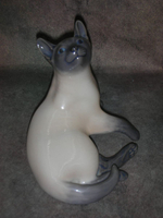 Статуэтка. Фарфор. Сиамский кот. Royal Copenhagen. Дания