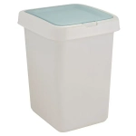 Контейнер для мусора Квадра с крышкой Push to Open 25л белый (комплект 4 шт)