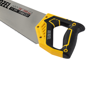 Ножовка по дереву, 500 мм, 9 TPI, зуб 3D, двухкомпонентная рукоятка Denzel 24147