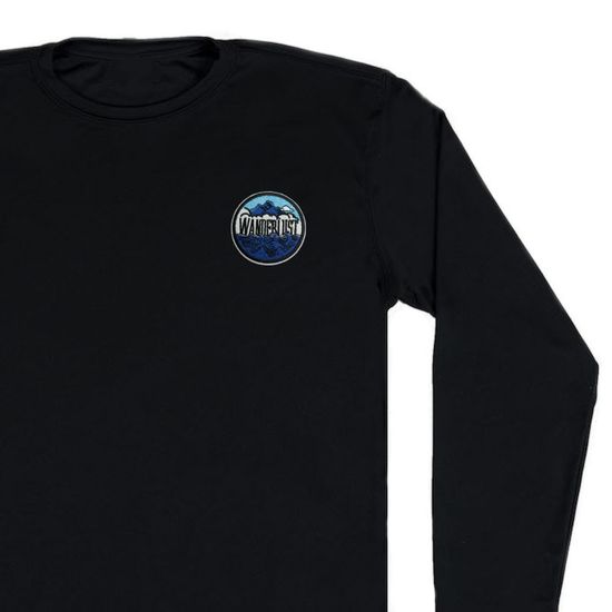 Нашивка термоаппликация на одежду и на рюкзак. Wanderlust