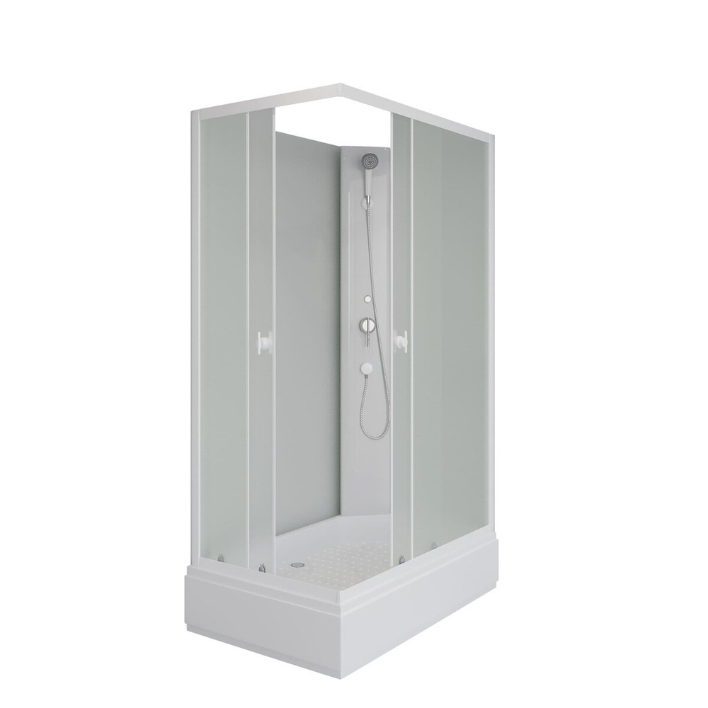 Душевая кабина Niagara (Ниагара) Promo P110/80/26Q/MT/BK со средним поддоном, 110х80х200