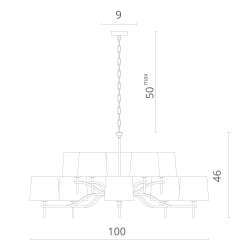 Люстра подвесная Divinare Soprano 1341/02 LM-10