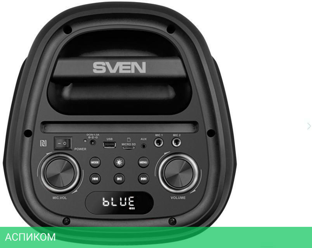 Портативная колонка Sven PS-800 черный (SV-021511)