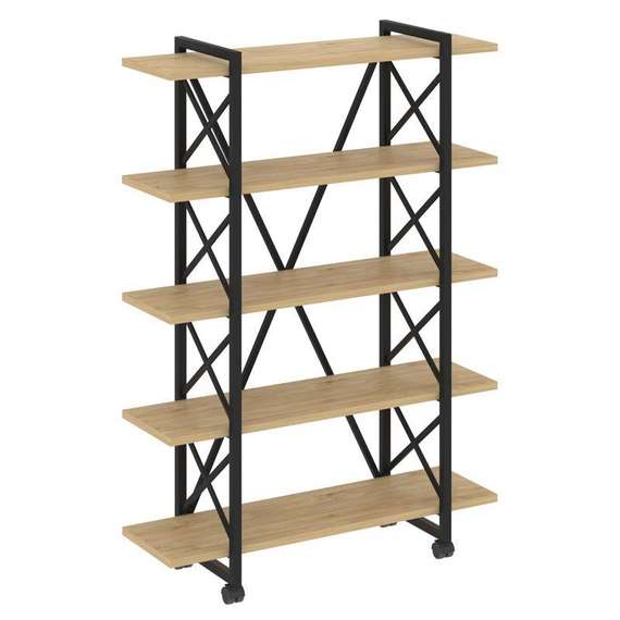 Лофт Стеллаж на колесных опорах-5 полок VR.L-MST.K-5.8V  1200*400*1704