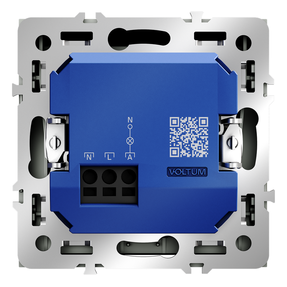 Выключатель встраиваемый VOLTUM S70 карточный 16А, (титан)