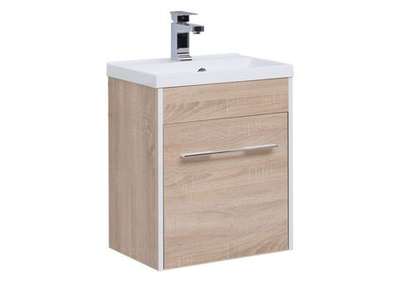 Тумба с раковиной Aquanet Августа 50 дуб сонома