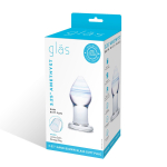 Классическая анальная пробка Amethyst Rain Small - 8 см. (Цвет: сиреневый)