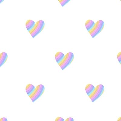 Сердечки радуга