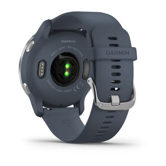 Смарт часы Garmin Venu 2, синий гранит с серебристым безелем 010-02430-10