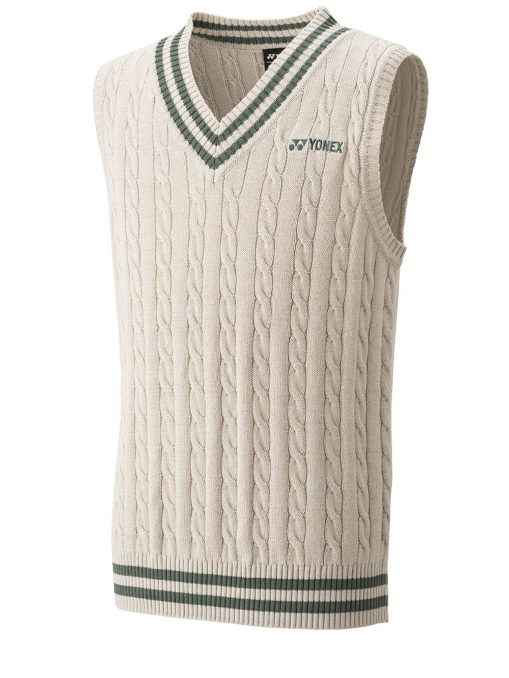 Мужская теннисная жилетка Yonex Vest Practice Sweater - Бежевый
