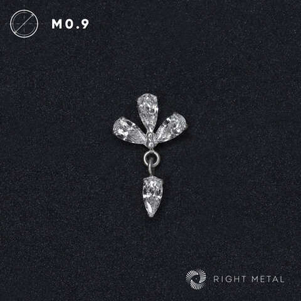 Pendant Pear Crystal