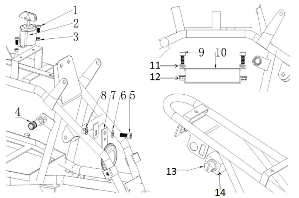 Запчасти J к квадроциклу Motax X16 E1000