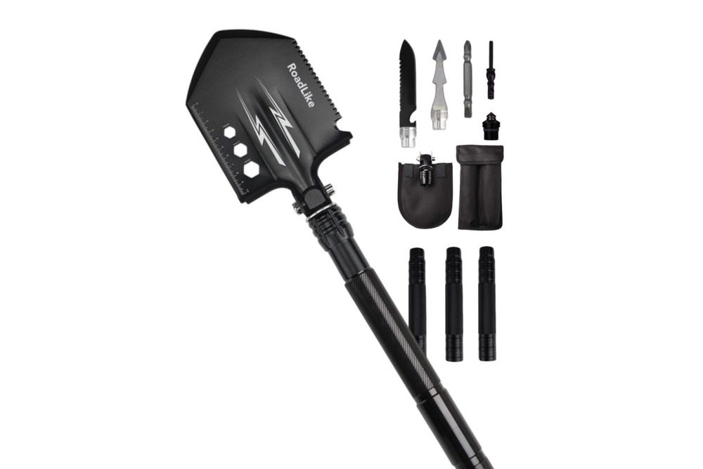 Лопата туристическая многофункциональная RoadLike RLM01 черный