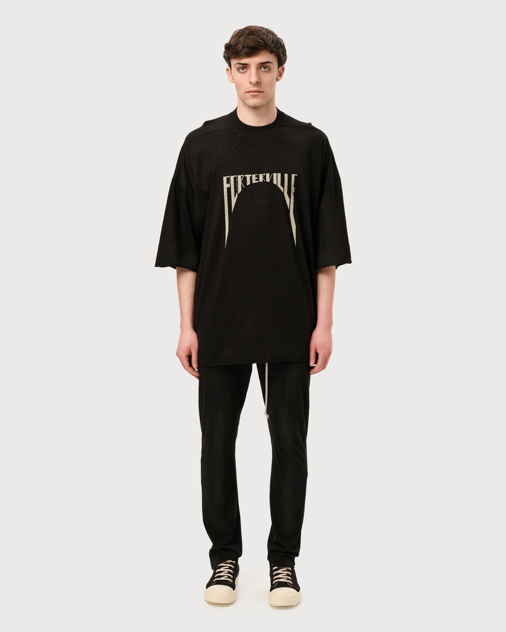 RICK OWENS DRKSHDW ФУТБОЛКА ЧЕРНАЯ TOMMY PORTERVILLE PRINT