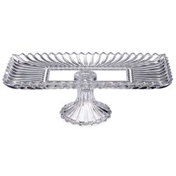 БЛЮДО СЕРВИРОВОЧНОЕ НА НОЖКЕ "BRILLIANCE" ПРЯМОУГОЛЬНОЕ, 38*17,5*11,5 СМ