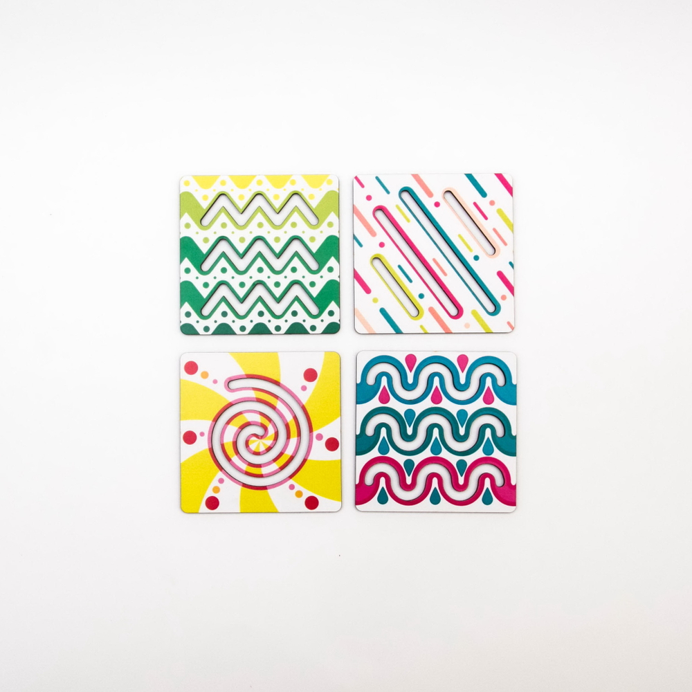 Линейки-трафареты "Веселые узоры"