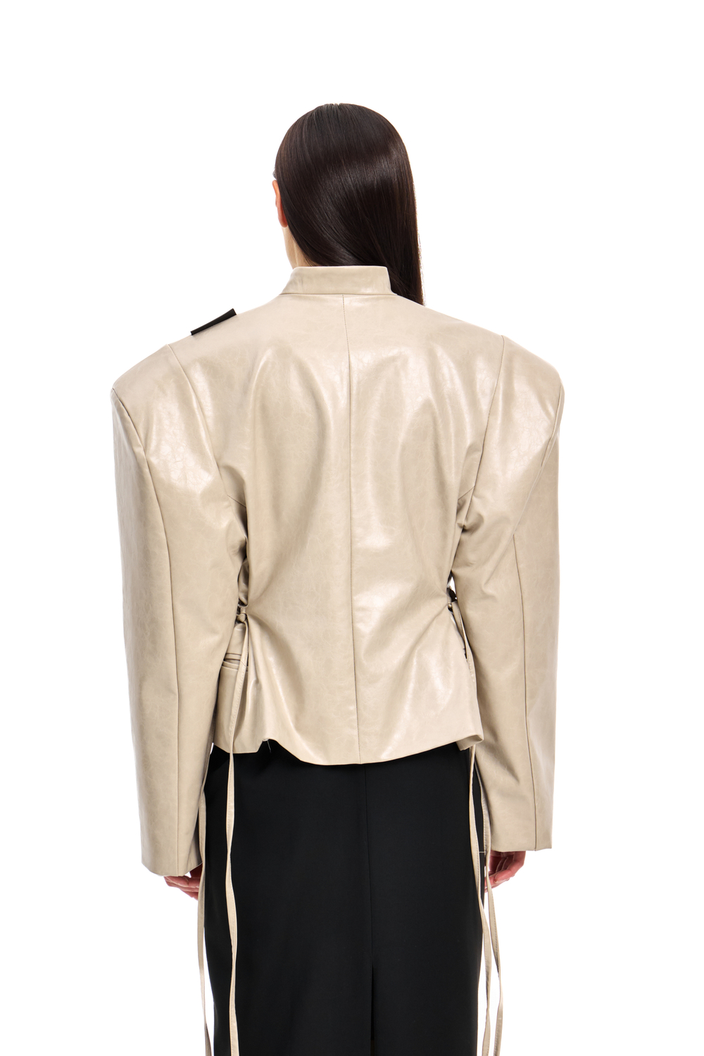 Куртка кожаная SAVAGE Ivory