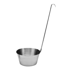 Половник 1 л мерный d 15,3 см h8 см l 33,5 см с 4-мя насечками нерж P.L. Proff Cuisine