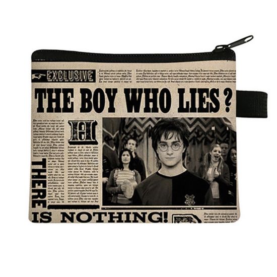 Сумочка-косметичка для мелочи Гарри и Кубок огня, р-р 14х11 (газета)