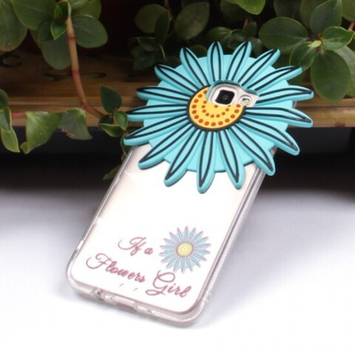 Силиконовый чехол "Цветы" для Samsung Galaxy J5 Prime, 009869