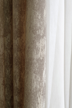 Ткань Портьера Хьюстон (HOUSTON) бежевый 275x260см Garda Decor