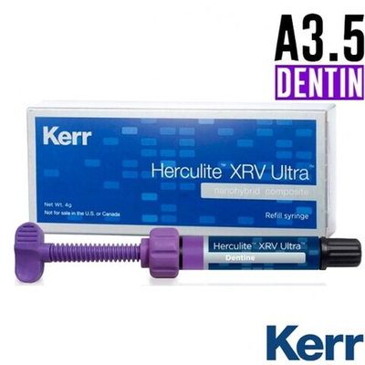 Herculite XRV Ultra Dentine А3.5 шприц 4гр, наногибридный композит