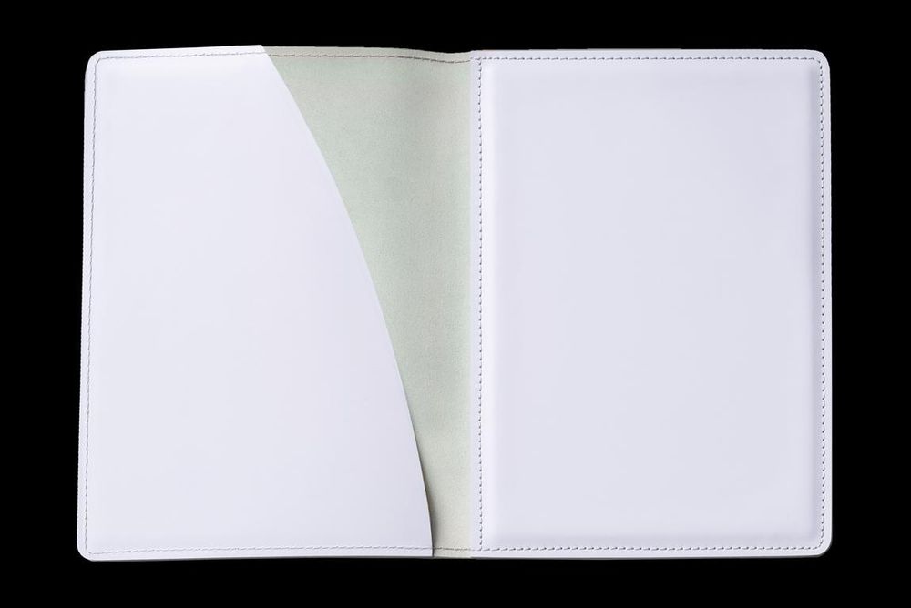 Папка "НА ПОДПИСЬ"  из кожи цвет БЕЛЫЙ
